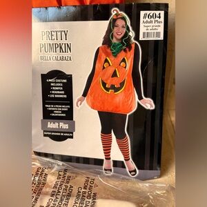 Pretty Pumpkin adult Costume 3 pieces